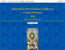 Tablet Screenshot of oracionesydevocionescatolicas.com